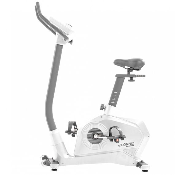 Велотренажер електромагнітний Cornix Amber White/Grey | Зображення 3