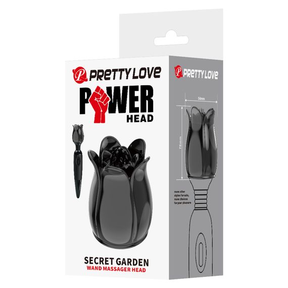 Насадка на вібромасажер - Power Head Secret Garden Wand Massager Head | Зображення 9