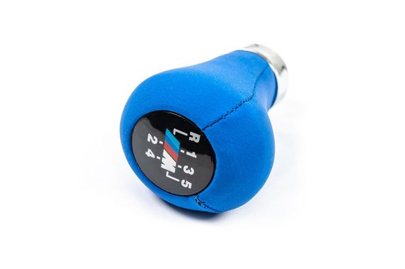 Ручка КПП ОЭМ (кожзам, синяя гладкая) для BMW 5 серия E-34 1988-199гг. | Зображення 2