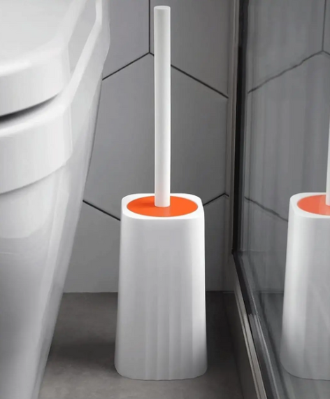 Туалетный ершик Toilet brush с изогнутой щеткой для труднодоступных мест · Чистящая щетка для унитаза | Зображення 4