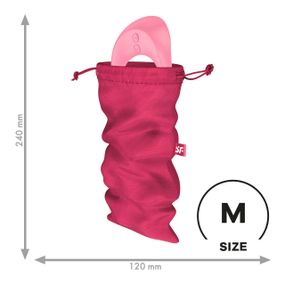 Мешочек для секс-игрушек Satisfyer Treasure Bag M, розовый, на шнурке Sex Aura