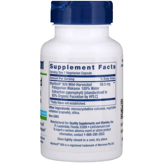 Фукоидан Life Extension Optimized Fucoidan 60 Veg Caps | Зображення 1