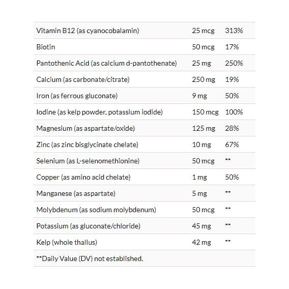 Вітамінно-мінеральний комплекс Nature's Way Prenatal Multi-Vitamin and Multi-Mineral 180 Caps NWY45130 | Зображення 3