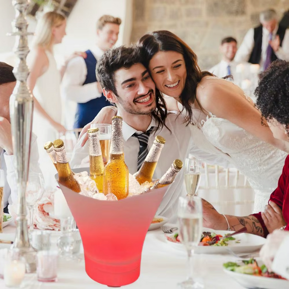 Відро світловипромінююче для льоду з Bluetooth-колонкою, музика та холодні напої в одному пристрої | Зображення 3