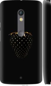 Чохол на Motorola Moto X Play Чорна полуниця "3585m-459-24368"