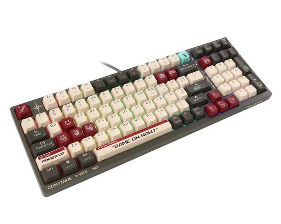 Механічна бездротова клавіатура A4Tech Bloody WS98 (Pixels Red), з малюнком | Зображення 3
