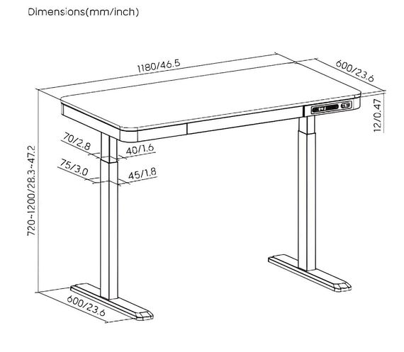 Стіл комп&#039;ютерний 2E СЕ218B-MOTORIZED 2E-CE218B-MOTORIZED | Зображення 7