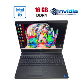 Мобільна робоча станція Dell Precision 7560 / 15.6" (1920x1080) IPS / Intel Core i5-11500H (6 (12) ядер по 2.4 - 4.6 GHz) / 16 GB DDR4 / 512 GB SSD / nVidia Quadro T1200, 4 GB GDDR6, 128-bit / WebCam б/в
