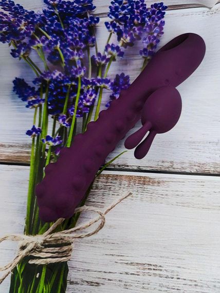 Вібратор-кролик зі стимулюючими кульками Kokos SMON No. 1, фіолетовий | Зображення 2