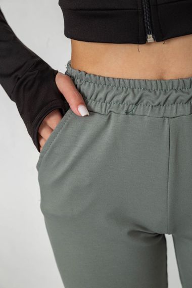 Спортивные штаны женские, цвет оливковый, 238R345 | Зображення 4