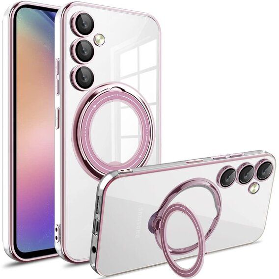 Чохол силіконовий MagSafe для Samsung Galaxy A55 колір Рожевий