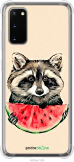 Чохол на Samsung Galaxy S20 Єнотик з кавуном "4605sp-1824-2448"