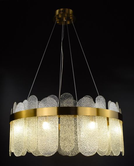 Люстра підвісна на 8 лампочок 26859 Латунь 40-200х60х60 см. | Зображення 3