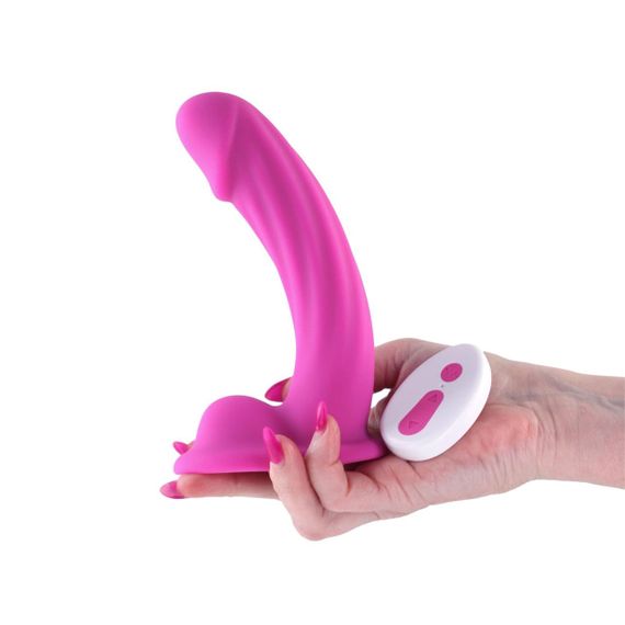 Дилдо з вібрацією NS Novelties Colours - Curve - Vibrating - 6" Dildo - Pink Sex Aura | Зображення 1