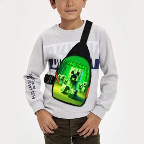 Сумка через плече дитяча Minecraft 29х17 см сумка слінг для хлопчика (02122)