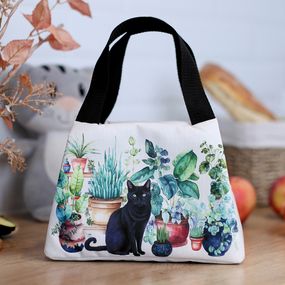 Термосумка Lunch bag Кіт і вазони 24х12х17 см (LUN_24S027)