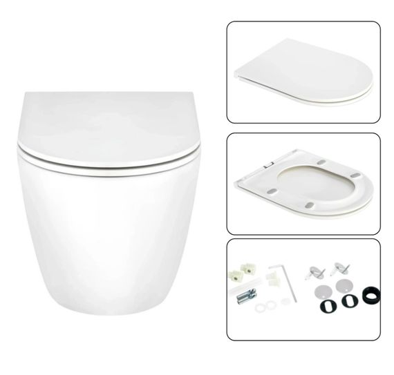 Набір Qtap Nest 4 в 1 підвісний унітаз Scorpio Ultra Quiet 520x365x365 + комплект інсталяції QT1433053EUQW45165 | Зображення 3