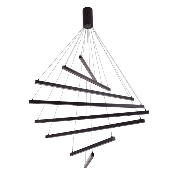 Люстра лофт подвесная LED 96W WW BK (BL-833S/8)