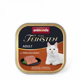 Корм вологий Vom Feinsten Adult with Chicken liver для котів з курячою печінкою 100 г