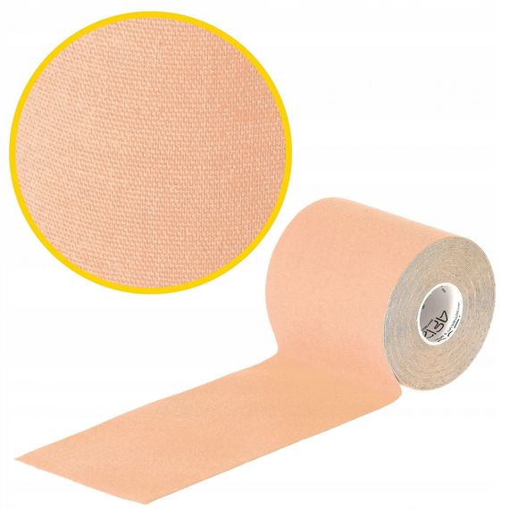 Стрічка кінезіологічна (кінезіо тейп) 4FIZJO 7.5 см x 5 м 4FJ0545 Biege (P-5907739318879) | Зображення 7