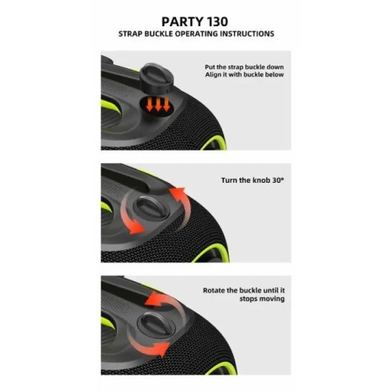 Беспроводная Bluetooth колонка HOPESTAR PARTYBOX, 120 ВТ с двумя микрофонами | Зображення 5