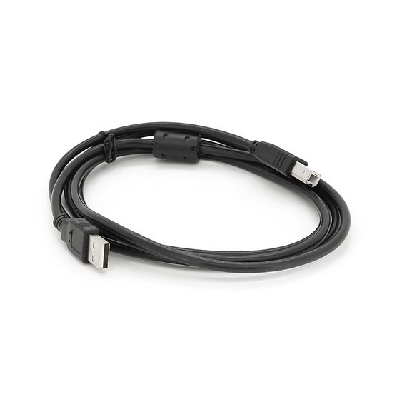 Кабель USB 2.0 AM/BM,1.8m,1 феррит,черный,Пакет Q250