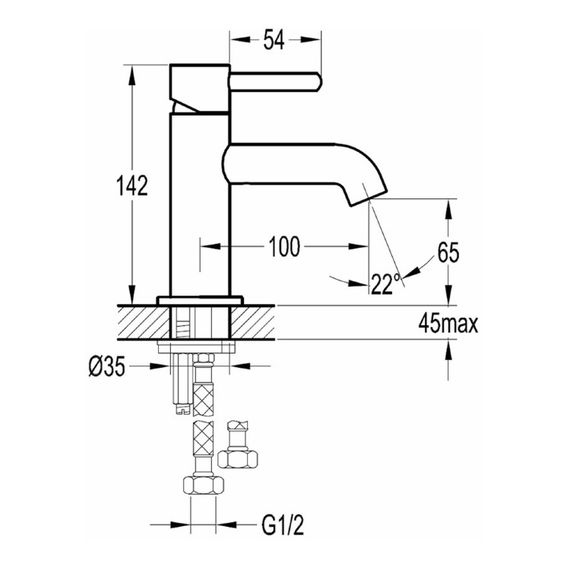 Змішувач для раковини Omnires Y chrome (Y1210CR) | Зображення 3