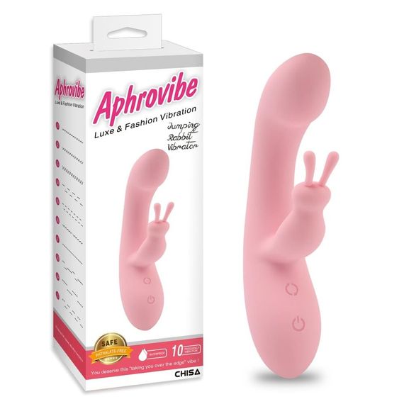 Вибратор кролик Chisa Aphrovibe Jumping Rabbit, розовый sexstyle | Зображення 1