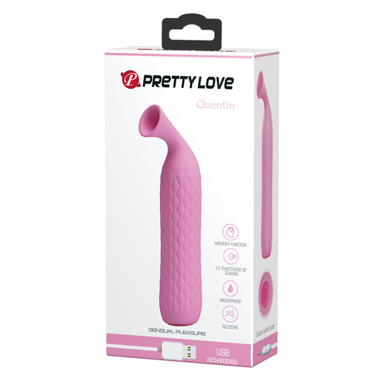 Вагинальный мини вибратор с вакуумным стимулятором Pretty Love Quentin, BI-014564-2 Sex Aura | Зображення 8