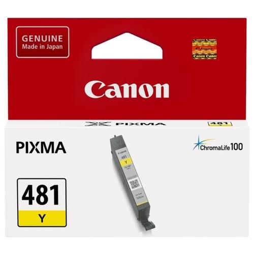 Картридж Canon CLI-481 PIXMA TS6140/8140/9140/TR7540/8540/TS6240/9540/8240/704/8340/6340
Yellow (2100C001)