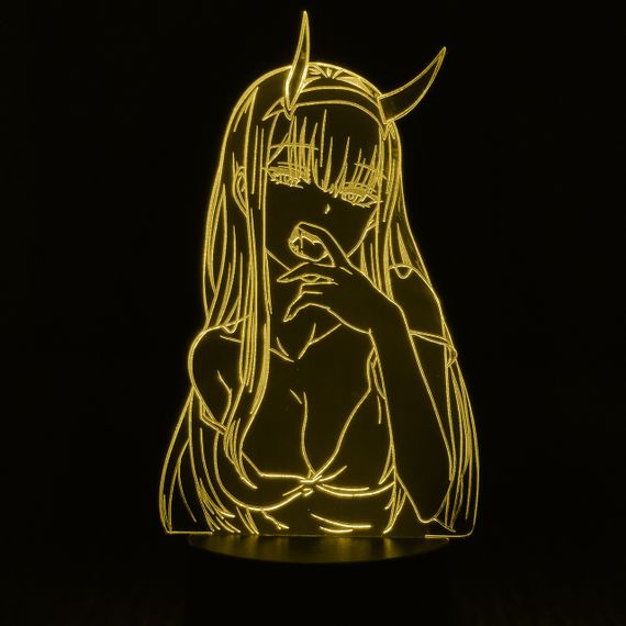 Акриловий світильник-нічник Зеро Ту 2 жовтий tty-n000347