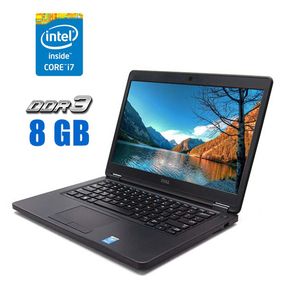 Ноутбук Dell Latitude E5450 / 14" (1366x768) TN / Intel Core i7-5600U (2 (4) ядра по 2.6 - 3.2 GHz) / 8 GB DDR3 / 256 GB SSD / Intel HD Graphics 5500 / WebCam б/у