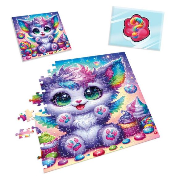 Дитячі пазли з сюрпризом "Кольорове кошеня" VT 8030-12, 180 деталей | Зображення 2