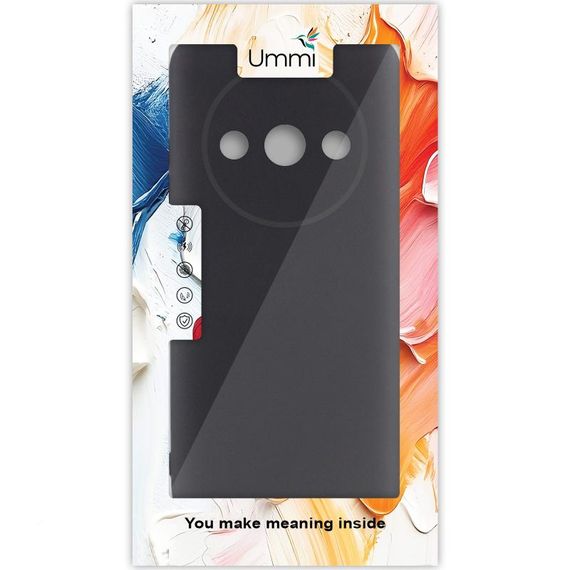 Чохол Silicone Cover Ummi Lakshmi Full Camera (AA) для Xiaomi Redmi A3 Чорний / Black | Зображення 1