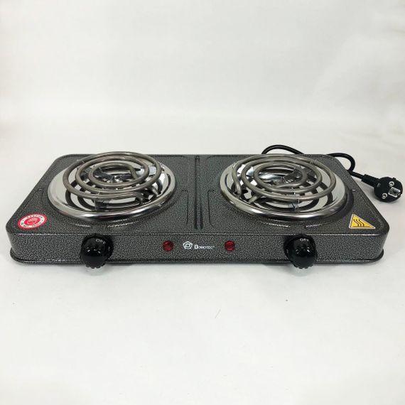 Плита домашняя Domotec MS-5802 | Комфорка электрическая | IX-990 Электроплита двойная | Зображення 2