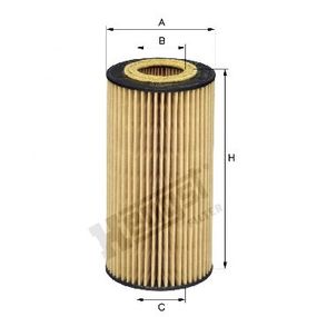 Фильтр масляный Volvo S60/S80/V60/V80/XC60/XC70 2.0/2.4 D 07-, Hengst, E417H D125,