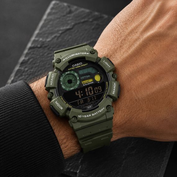 Чоловічий годинник Casio WS-1500H-3B | Зображення 9