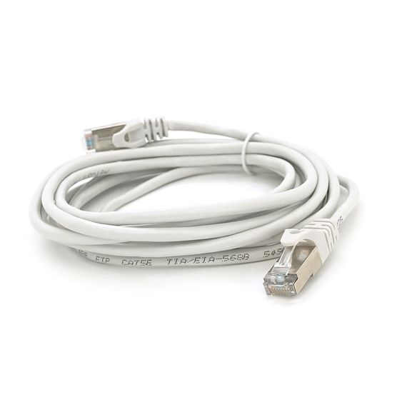 Патч-корд литой MERLION,FTP,RJ45,Cat.5e,3m,серый,CCA,Q200