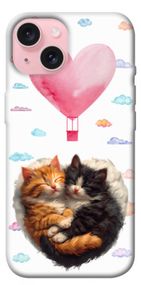 Чохол з картинкою Animals love 3 для Apple iPhone 15 (6.1")