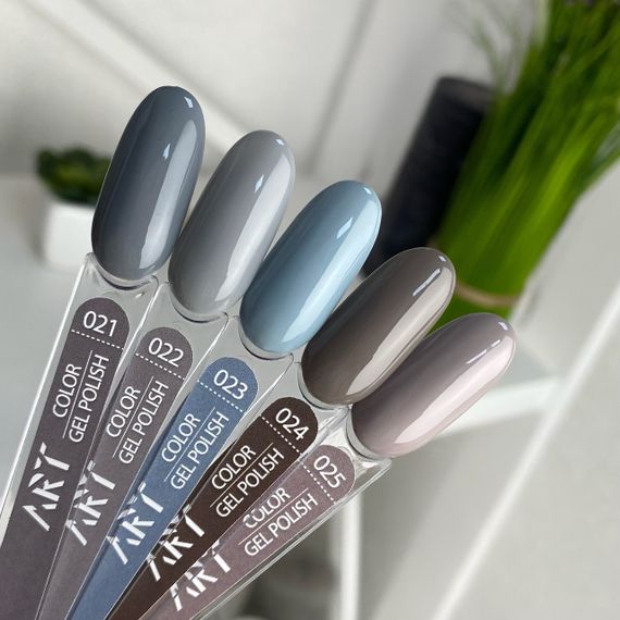 Гель-лак ART in detail 23 (пыльный голубо-серый) 6мл | Зображення 3