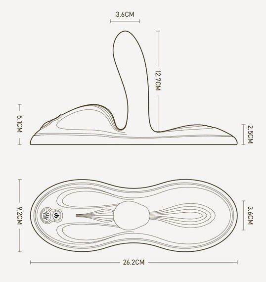 Sit-on-top смарт-вібратор Zalo – Flora Smart Vibrating Pad Ivory White, 9 моторів Sex Aura | Зображення 3