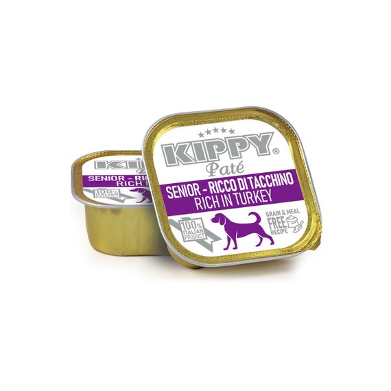 Вологий корм з індичкою для літніх собак Kippy Pate Senior Dogs Turkey, 150 гр