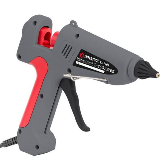 Пістолет клейовий 100(300) Вт, вимикач INTERTOOL RT-1106 | Зображення 2