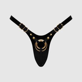 Трусики для страпона Strap-On-Me Leatherette Harness Fabulous - One Size - Black Glossy Sex Aura