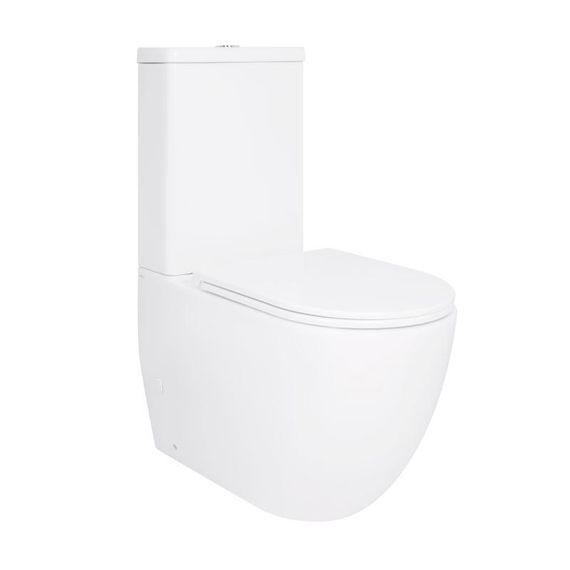 Унітаз-компакт Qtap Robin Ultra Quiet безобідковий із сидінням Soft-close QT13226089AW