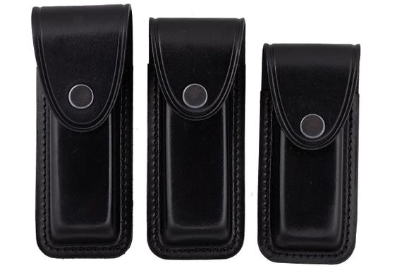 Чохол-В для складного ножа, ліхтарика з кнопкою XL (шкіра, велюр, чорний) MAS | Зображення 2