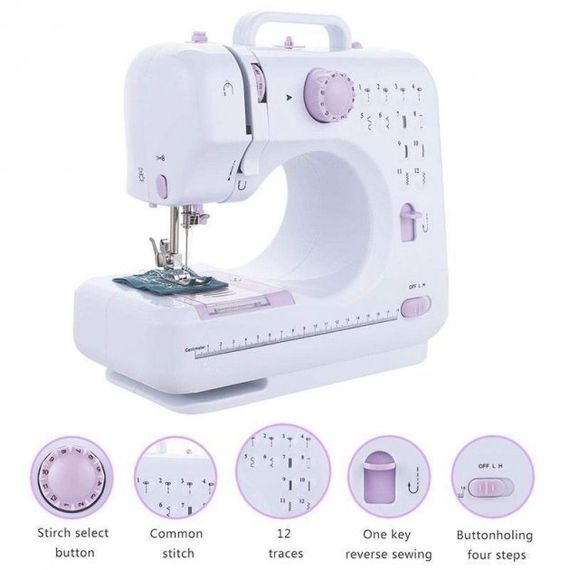 Швейная машинка 12 в 1 портативная многофункциональная SEWING MACHINE 505 | Зображення 2