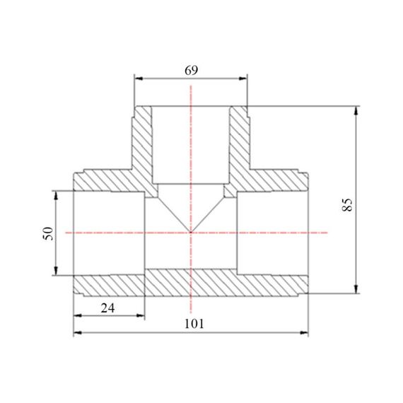 Трійник PPR Blue Ocean 50 SD00009201 | Зображення 1