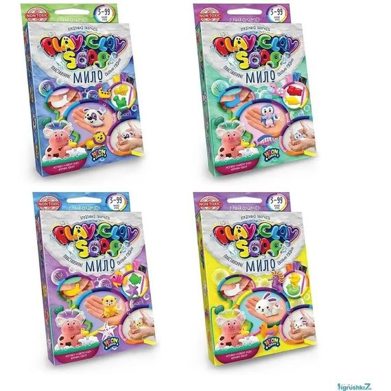 Пластилінове Мило PLAY CLAY SOAP PCS-02-01U,02U,03U,04U Різнокольоровий shop (2000720769018)