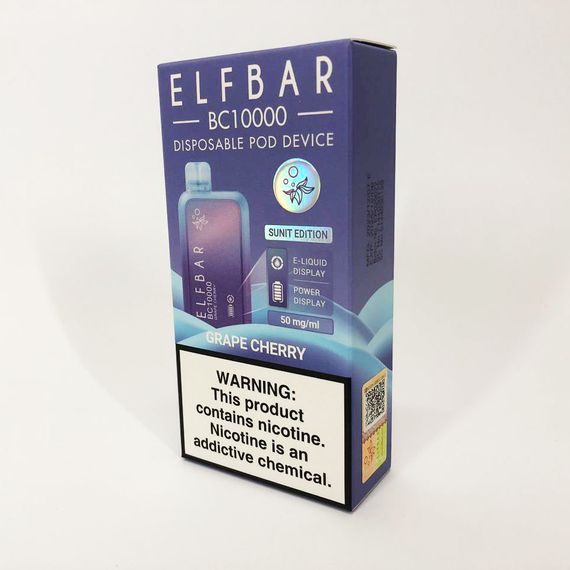 Elf Bar BC10000 смак Виноград Вишня (Grape Cherry) (ws25661-3) | Зображення 5